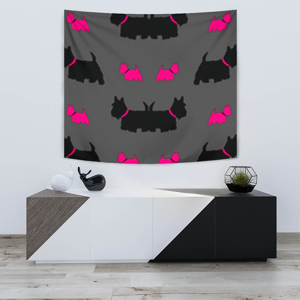 Scottish Terrier Print Tapestry-Free Shipping - Deruj.com