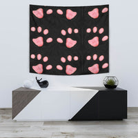 Cat Paws Print Tapestry-Free Shipping - Deruj.com