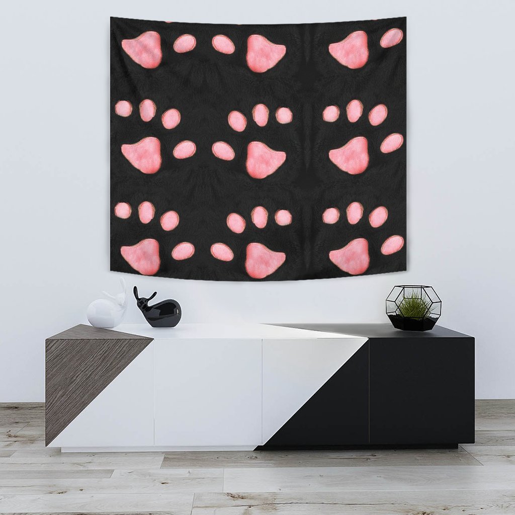 Cat Paws Print Tapestry-Free Shipping - Deruj.com