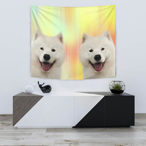 Cute Samoyed dog Print Tapestry-Free Shipping - Deruj.com