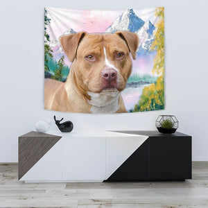 American Staffordshire Terrier Print Tapestry-Free Shipping - Deruj.com