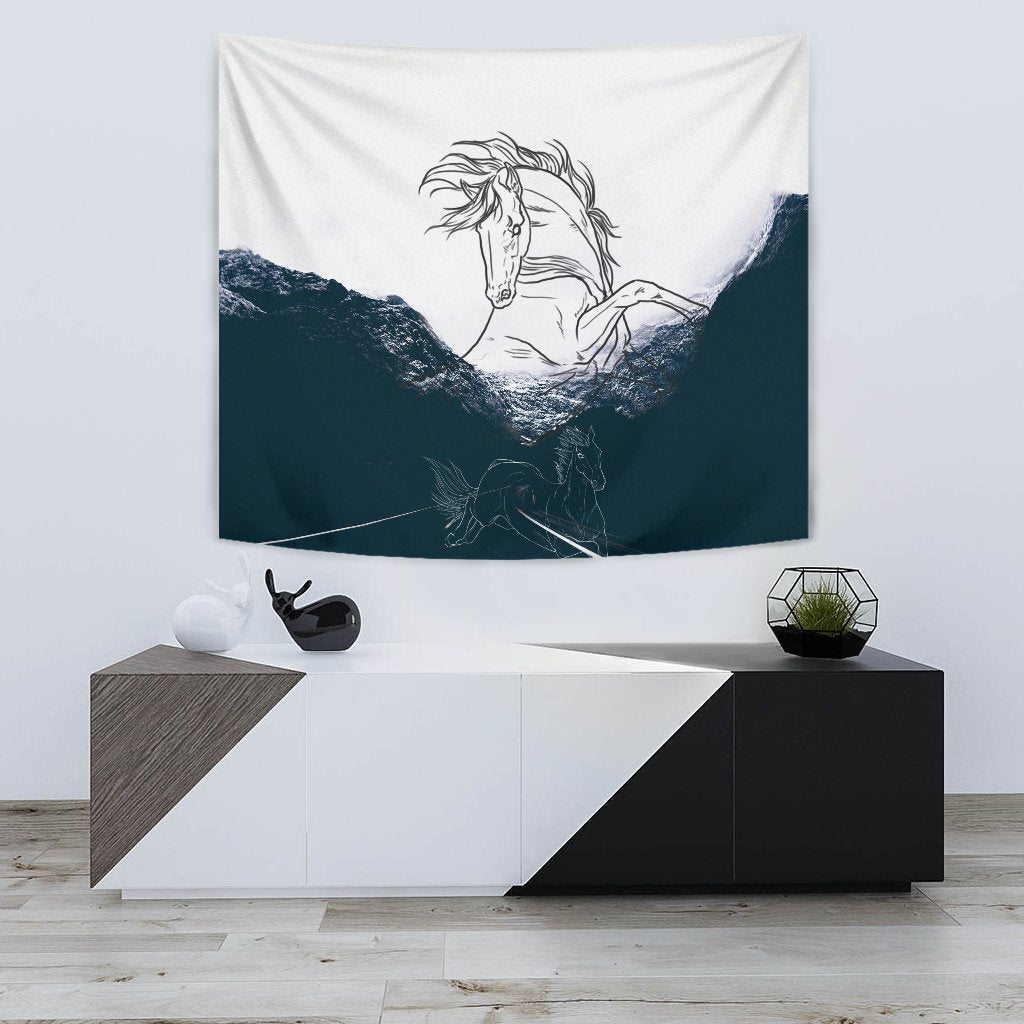 Dutch Warmblood Horse Print Tapestry-Free Shipping - Deruj.com