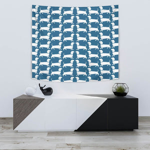 Dachshund Dog Pattern Print Tapestry-Free Shipping - Deruj.com