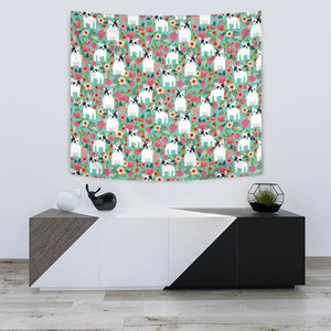 French Bulldog Floral Print Tapestry-Free Shipping - Deruj.com