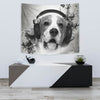 Beagle With Headphones Print Tapestry-Free Shipping - Deruj.com