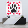 Dog Paws Love Print Tapestry-Free Shipping - Deruj.com