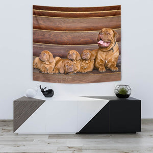 Cute Bordeaux Mastiff Print Tapestry-Free Shipping - Deruj.com