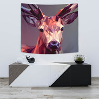 Deer Vector Art Print Tapestry-Free Shipping - Deruj.com