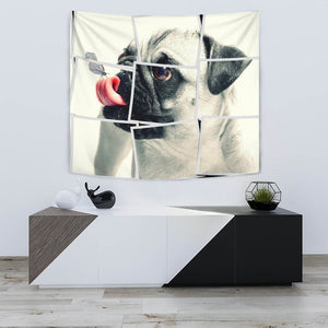 Pug Dog Spread Art Print Tapestry-Free Shipping - Deruj.com