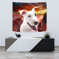 Cute Bull Terrier Print Tapestry-Free Shipping - Deruj.com