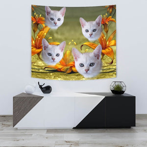 Cute Burmilla Cat Print Tapestry-Free Shipping - Deruj.com