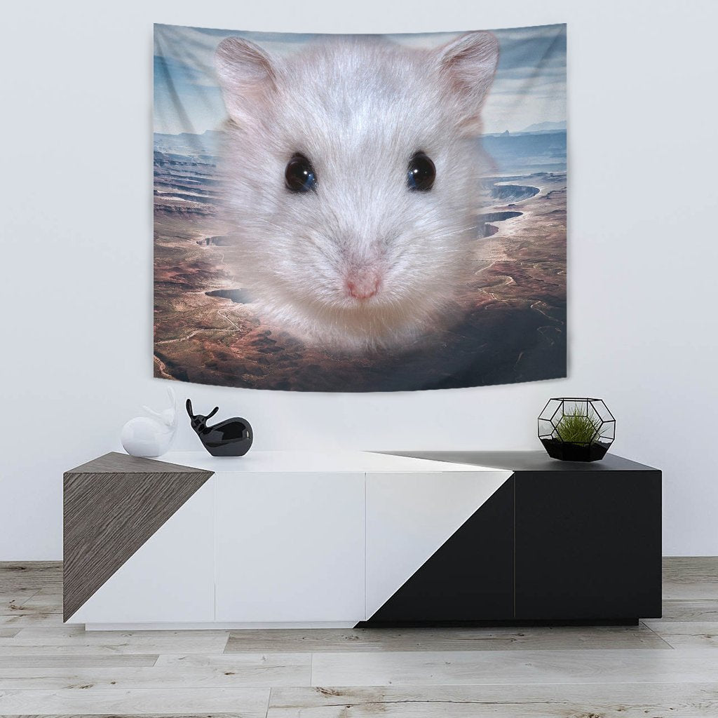 Cute Campbell's Dwarf Hamster Print Tapestry-Free Shipping - Deruj.com