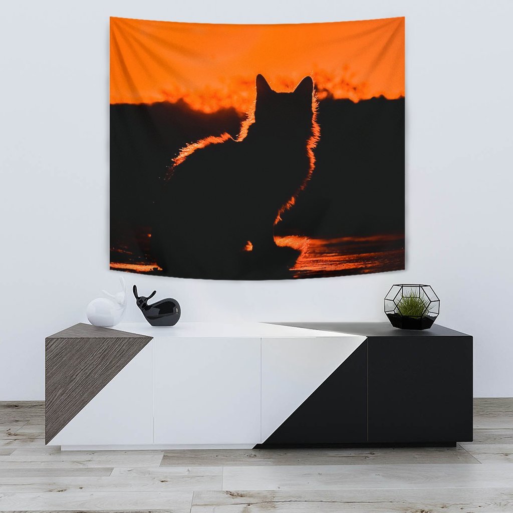 Amazing Cat Shadow Print Tapestry-Free Shipping - Deruj.com