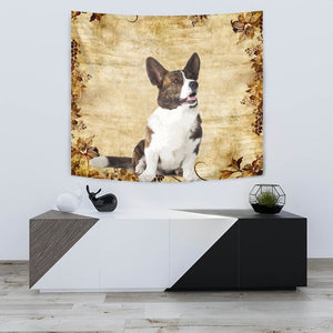 Cute Cardigan Welsh Corgi Dog Print Tapestry-Free Shipping - Deruj.com