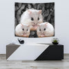 Chinese Hamster On Black Print Tapestry-Free Shipping - Deruj.com