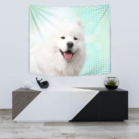 Samoyed dog Print Tapestry-Free Shipping - Deruj.com