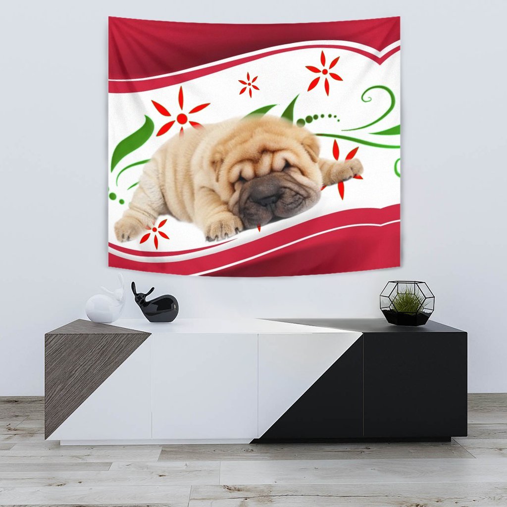 Shar Pei Dog Print Tapestry-Free Shipping - Deruj.com