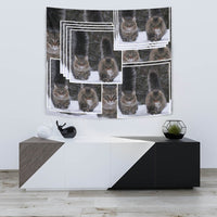 Norwegian Forest Cat Print Tapestry-Free Shipping - Deruj.com
