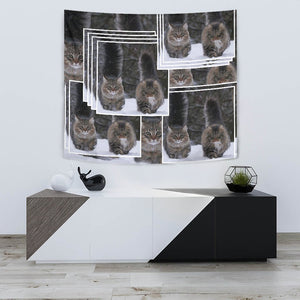 Norwegian Forest Cat Print Tapestry-Free Shipping - Deruj.com