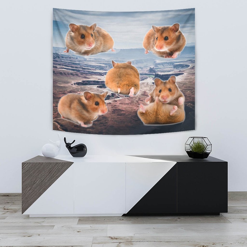 Djungarian Hamster Print Tapestry-Free Shipping - Deruj.com