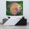 Discus Fish Floral Print Tapestry-Free Shipping - Deruj.com