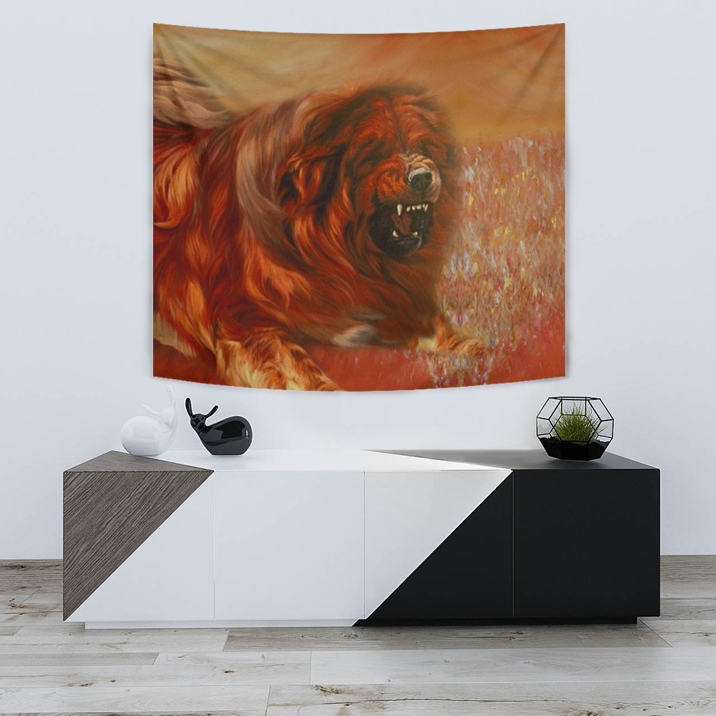 Amazing Tibetan Mastiff Dog Print Tapestry-Free Shipping - Deruj.com