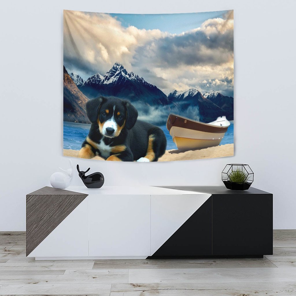 Entlebucher Mountain Puppy Print Tapestry-Free Shipping - Deruj.com