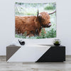 Amazing Highland Cattle (Cow) Print Tapestry-Free Shipping - Deruj.com