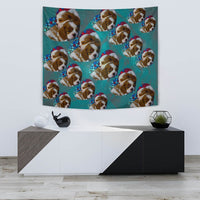 Cavalier King Charles Spaniel Dog On Heart Print Tapestry-Free Shipping - Deruj.com