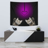 Dragon Li Cat Print Tapestry-Free Shipping - Deruj.com