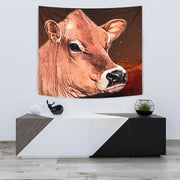 Cute Jersey Cattle (Cow) Print Tapestry-Free Shipping - Deruj.com