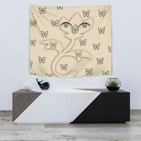 Butterfly Eyes Print Tapestry-Free Shipping - Deruj.com