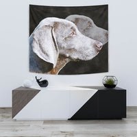 Weimaraner Dog Watercolor Art Print Tapestry-Free Shipping - Deruj.com