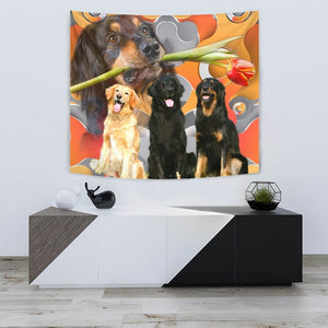 Cute Hovawart Dogs Print Tapestry-Free Shipping - Deruj.com