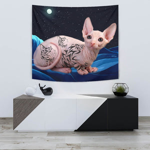 Cute Sphynx cat Print Tapestry-Free Shipping - Deruj.com