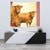 Limousin Cattle (Cow) Print Tapestry-Free Shipping - Deruj.com