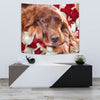Irish Setter On Red Print Tapestry-Free Shipping - Deruj.com
