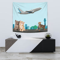 Happy Cats Print Tapestry-Free Shipping - Deruj.com