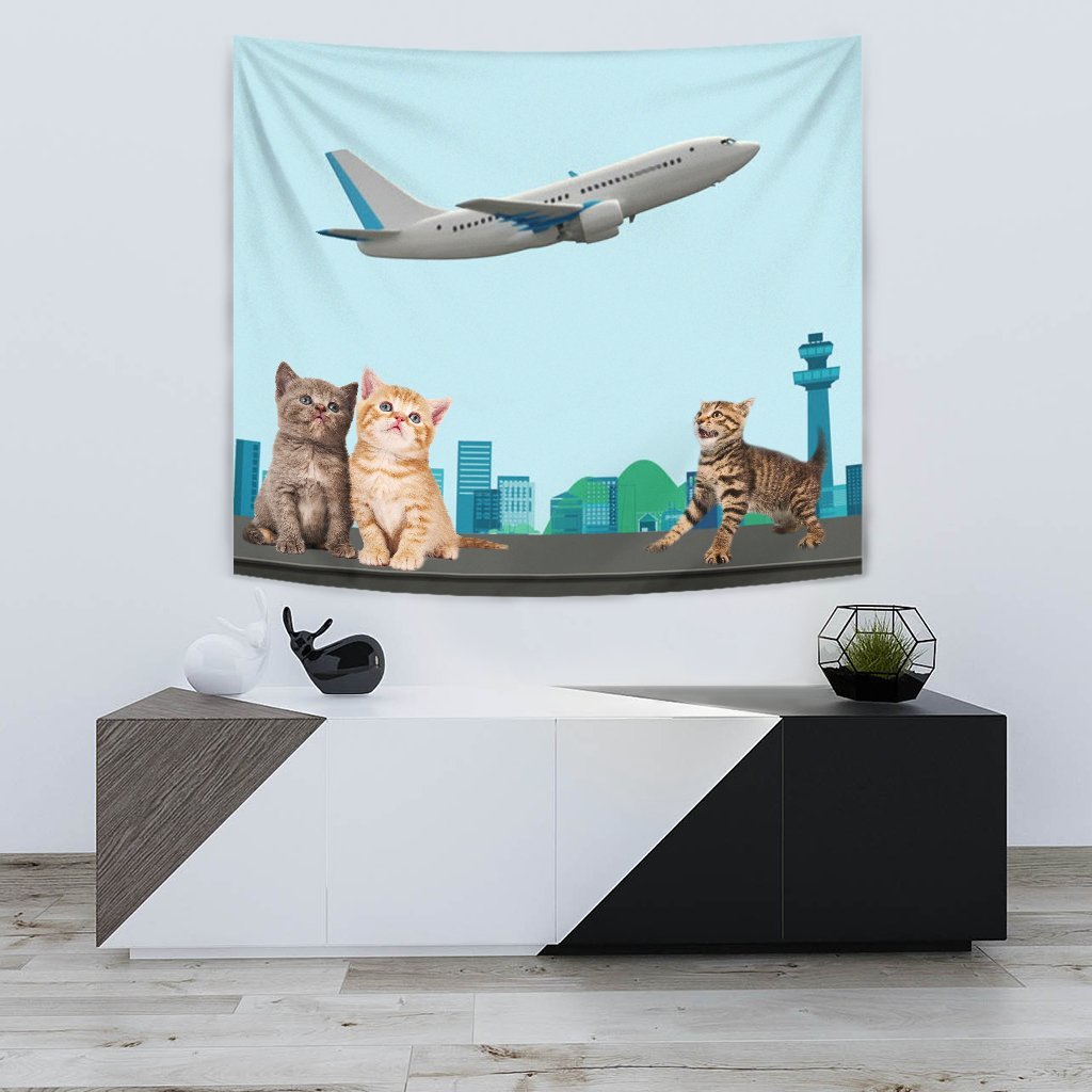 Happy Cats Print Tapestry-Free Shipping - Deruj.com