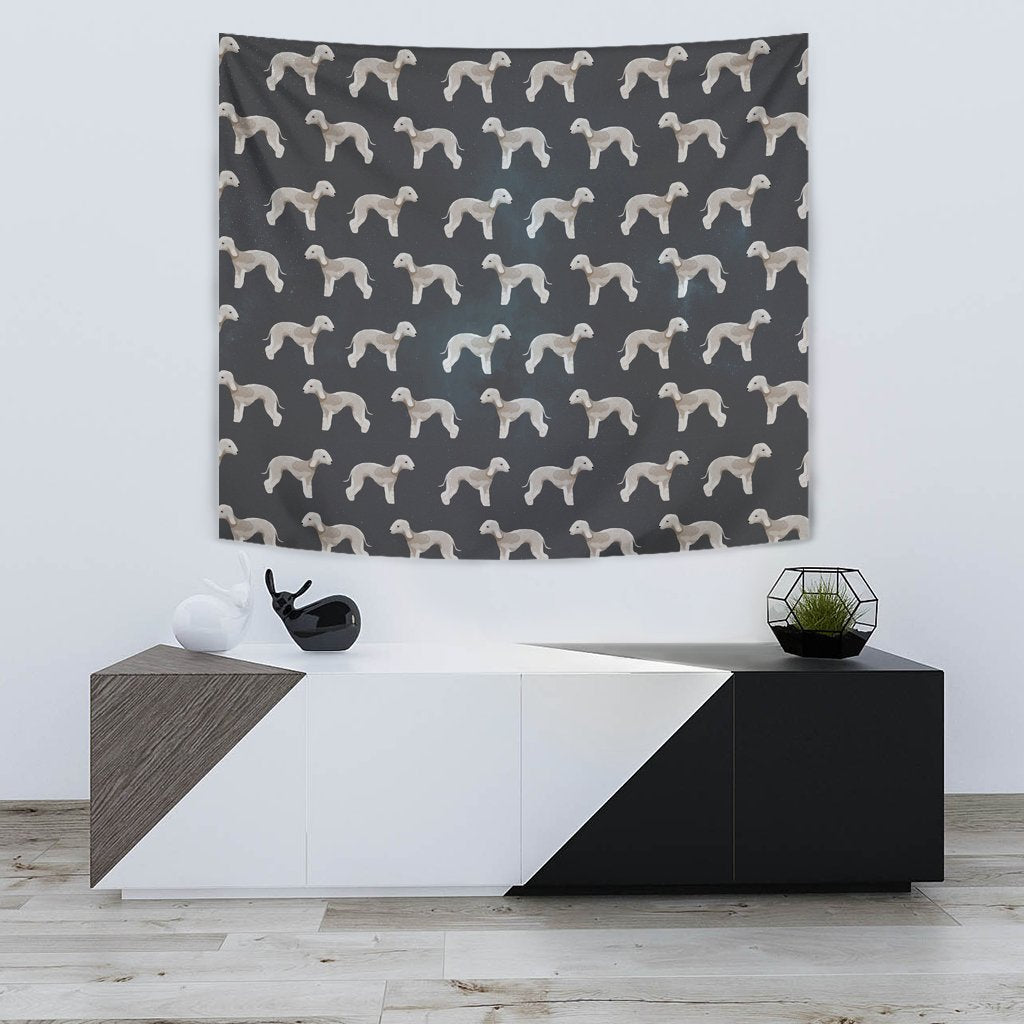 Bedlington Terrier Dog Pattern Print Tapestry-Free Shipping - Deruj.com