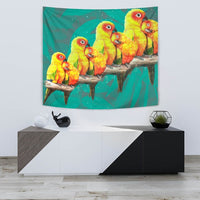 Sun Conure Parrot Print Tapestry-Free Shipping - Deruj.com