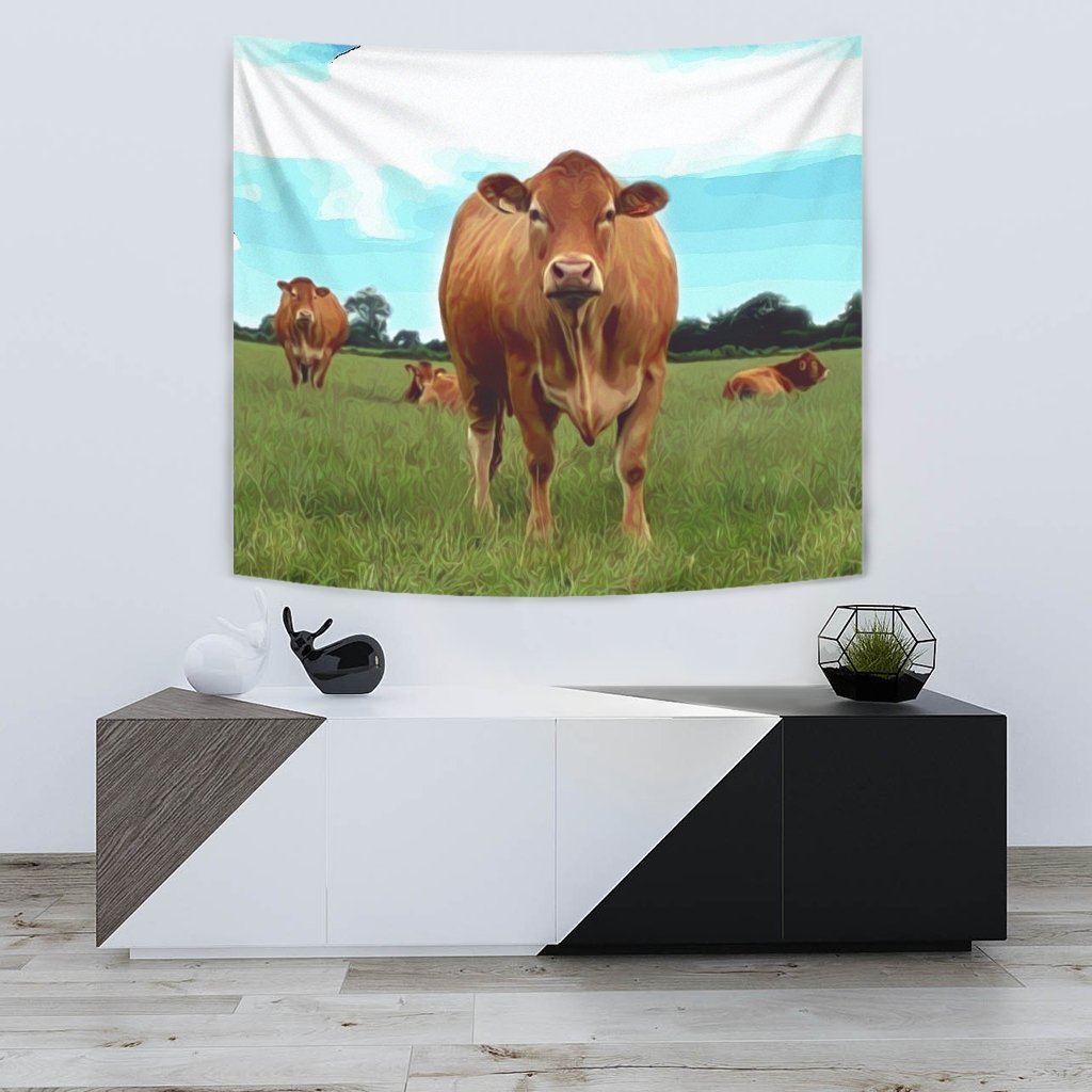 Angus cattle (Cow) Print Tapestry-Free Shipping - Deruj.com