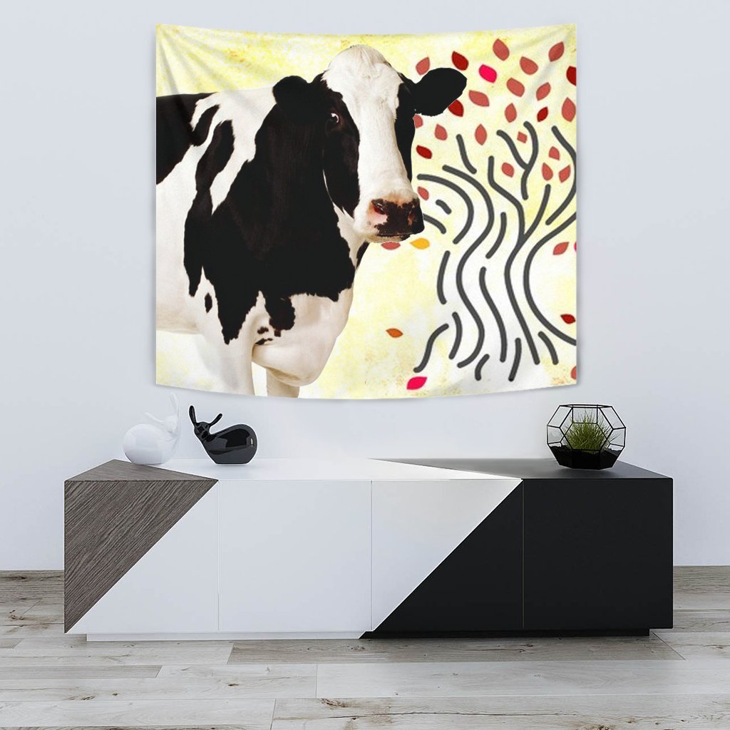 Holstein Friesian cattle (Cow) Print Tapestry-Free Shipping - Deruj.com