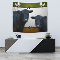 Galloway Cattle (Cow) Print Tapestry-Free Shipping - Deruj.com