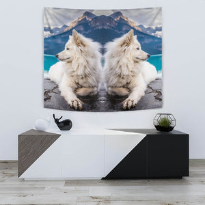 Amazing Samoyed Dog Print Tapestry-Free Shipping - Deruj.com