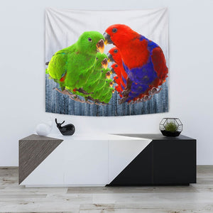 Lovely Eclectus Parrot Print Tapestry-Free Shipping - Deruj.com