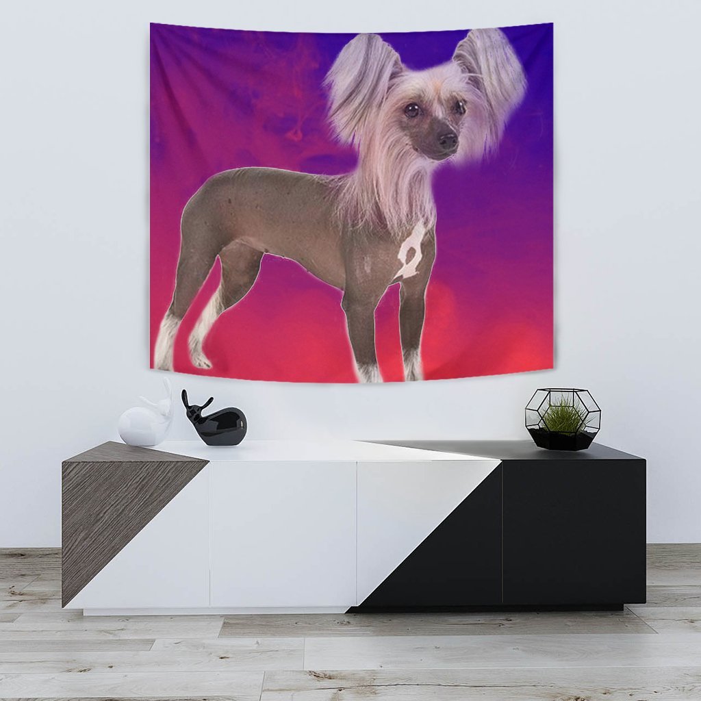 Chinese Crested Dog Print Tapestry-Free Shipping - Deruj.com