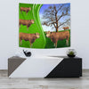 Gelbvieh Cattle (Cow) Print Tapestry-Free Shipping - Deruj.com