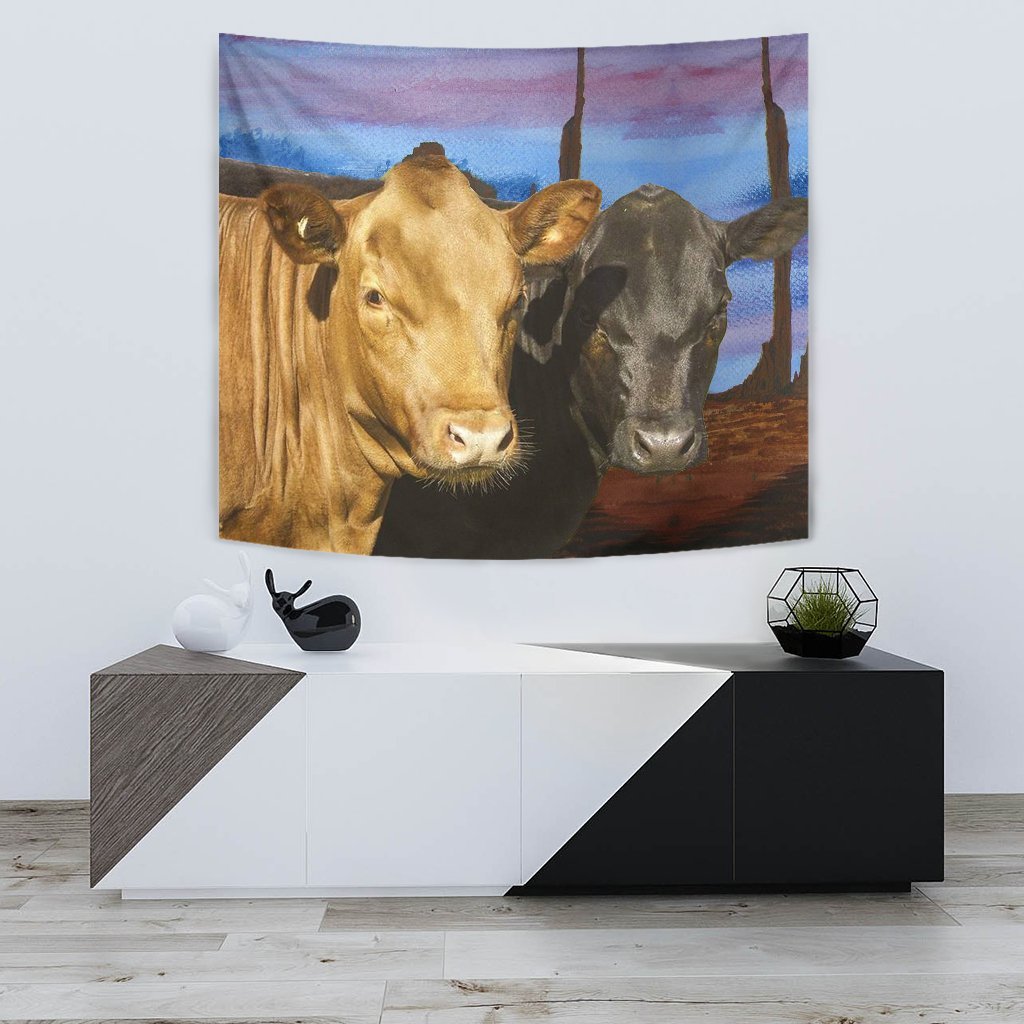 Dexter Cattle (Cow) Print Tapestry-Free Shipping - Deruj.com