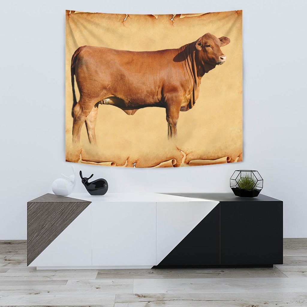 Red Brangus Cattle Print Tapestry-Free Shipping - Deruj.com